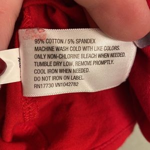 Merona Red V-Neck Tee